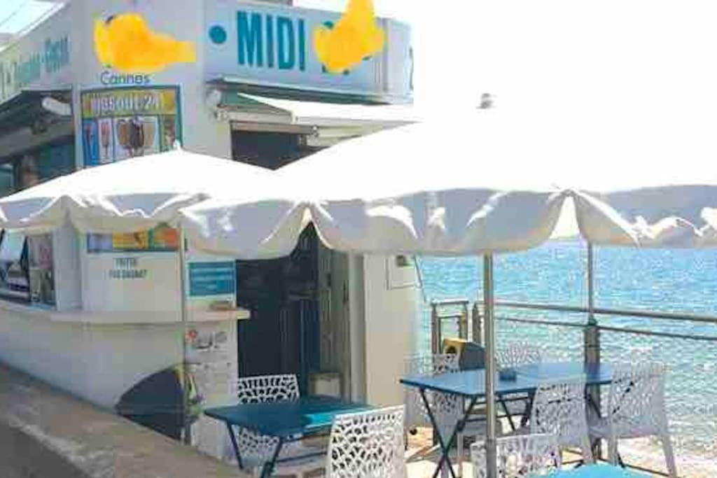Bord De Mer, Terrasse, Tout A Pieds Cannes Extérieur photo